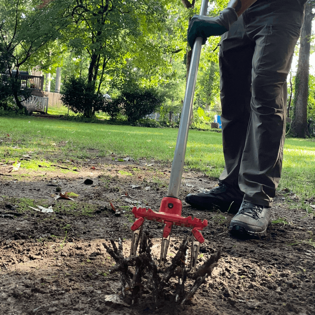 Applying a liquid solution to improve soil structure