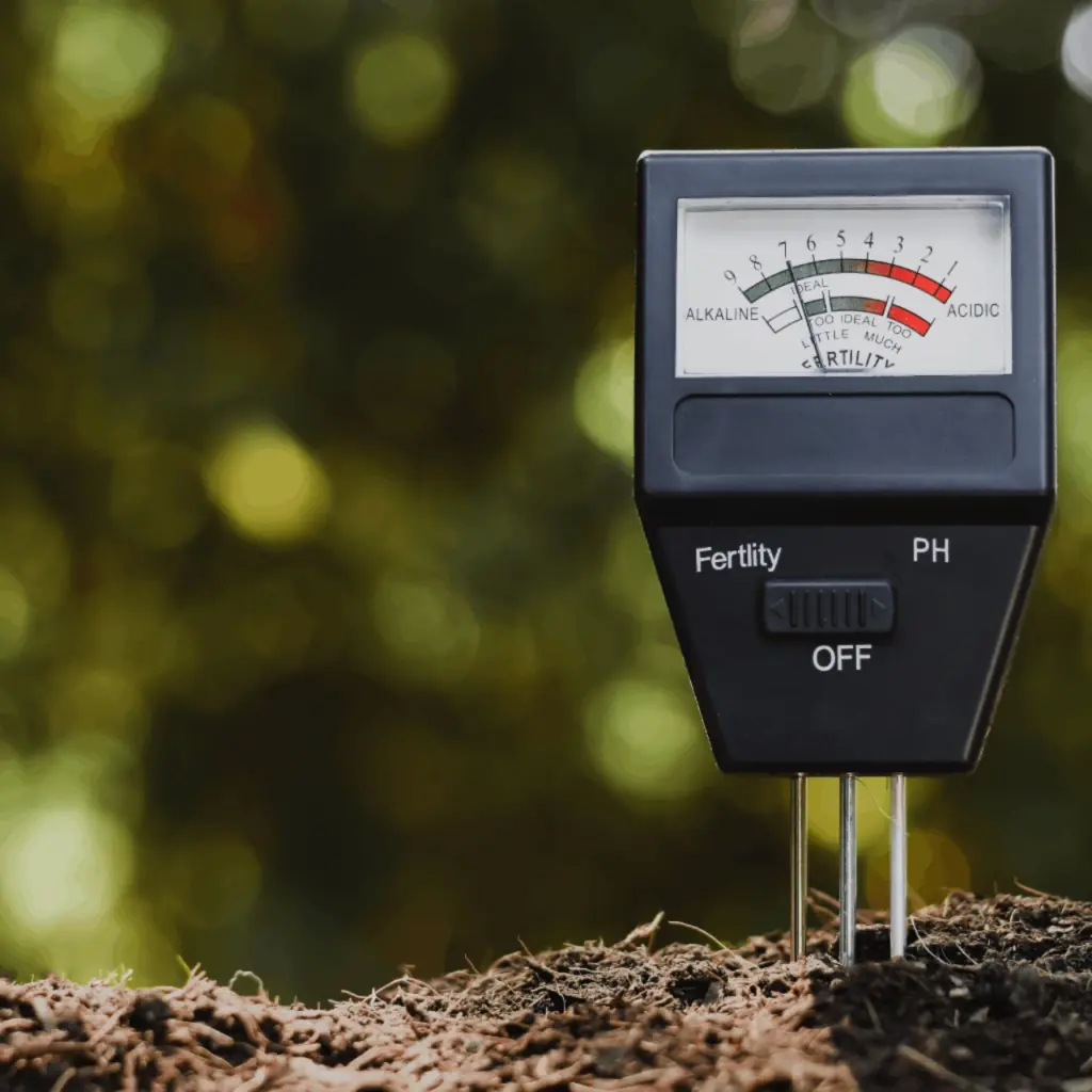 Meter to measure soil pH