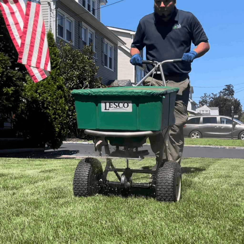 Applying an organic top dressing to enahnce soil